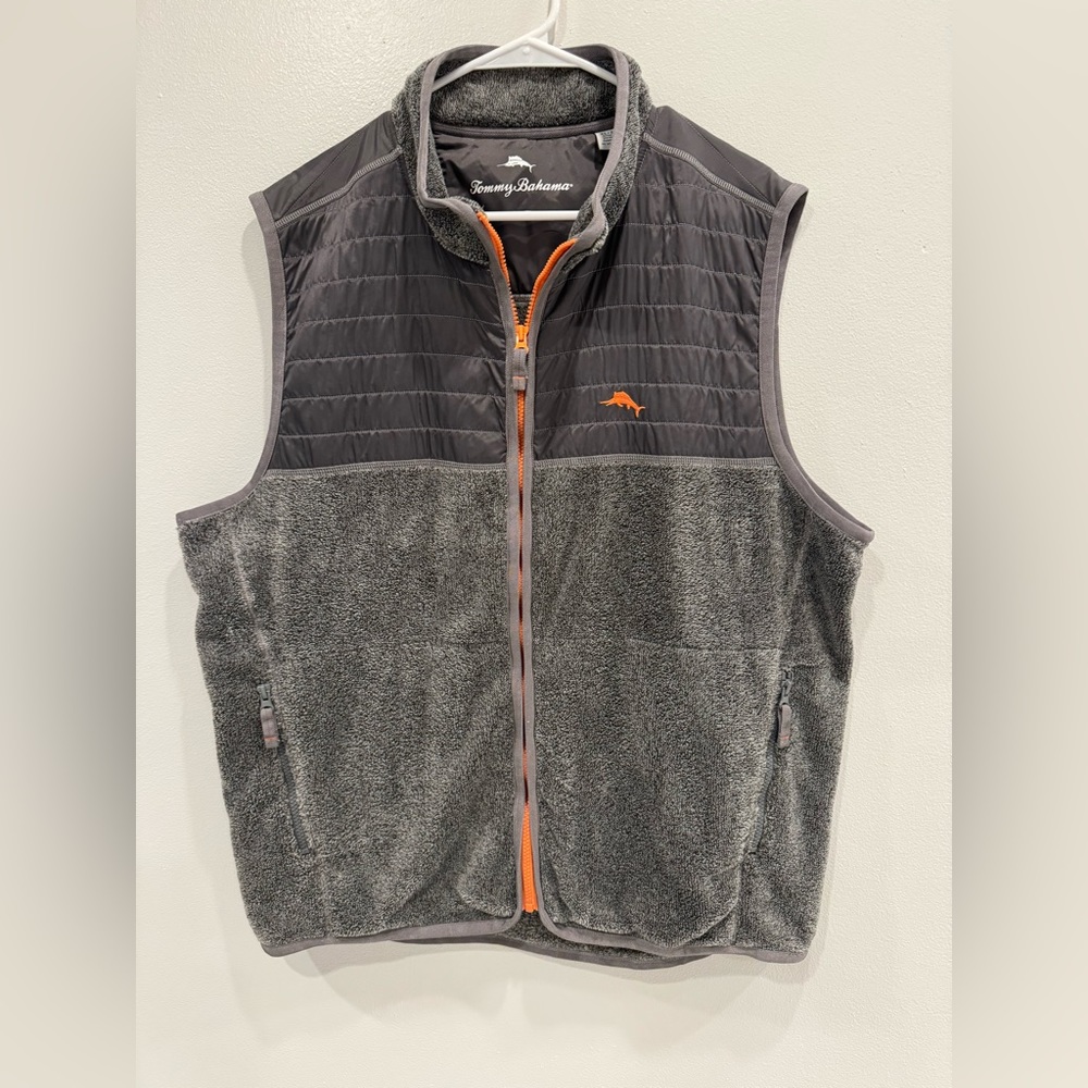 Tommy Bahama Fleece Vest EUC